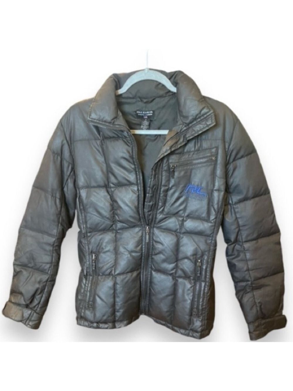 Polo Jeans Co Ralph Lauren Duck Down Black Puffer Vintage Quilted Puffer 6P